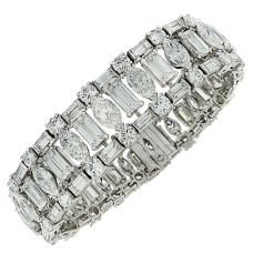 Baguette and Marquise tennis bracelet